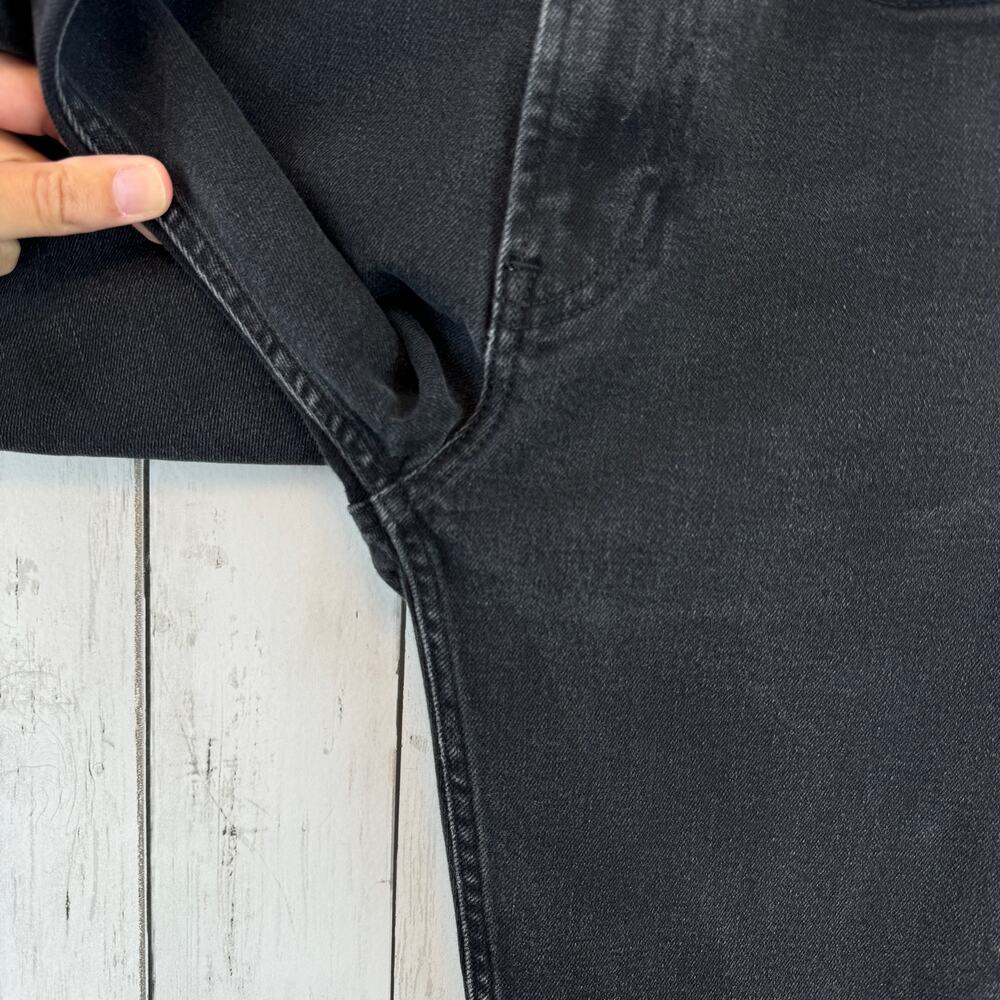 Everlane Black Coal Stretch High Rise Cigarette Crop Ankle Jeans Size 26 Regular - Picture 4 of 12